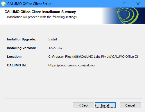 Installation Summary