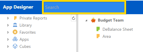Apps Designer Search